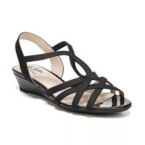 LIFE STRIDE SOFT SYSTEM YAYA SANDALS SIZE 9.5 BLACK NEW IN BOX